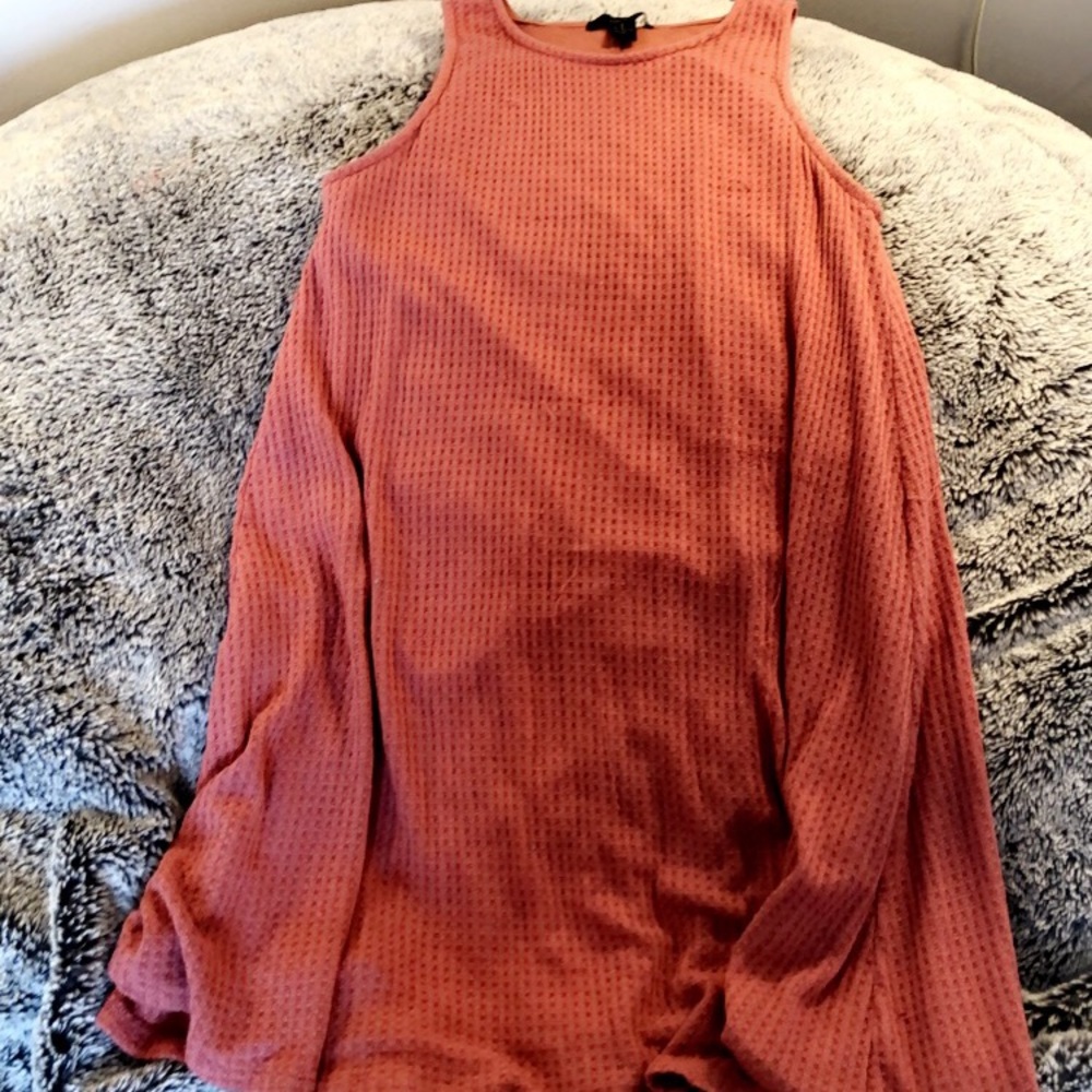 waffle ribbed dress